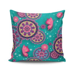 Aberto Design Funda de Cojín Multicolor 43 x 43 cm NKRLNT-047